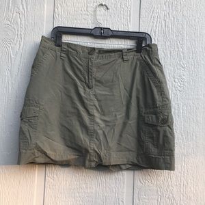 Grayish green cargo SKORT